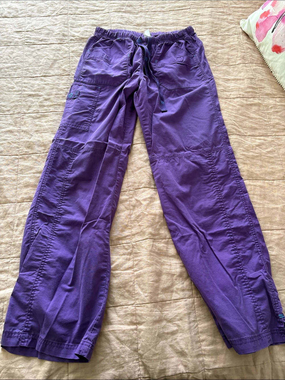 Spread good cheer Purple Scrub Pants size medium 
Good used condition